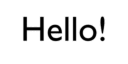 Hello!